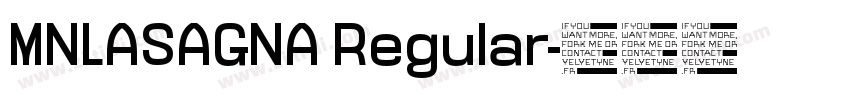 MNLASAGNA Regular字体转换